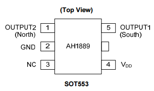 Diodes美台AH1886霍尔效应iC