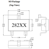 台湾MST美加MH282灭弧室应用单极性霍尔效应传感器IC元件