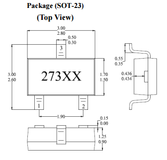 台湾MST美加​MH273旋转,计数,位置,速度传感器全极性霍尔效应传感器IC元件