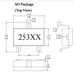 台湾MST美加MH253固态开关高温霍尔元件