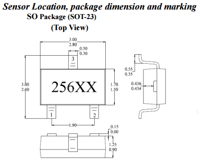 台湾MST美加MH256手持无线手机唤醒开关全极性霍尔效应传感器IC元件