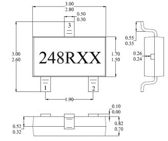 台湾MST美加MH248R手持无线手机唤醒开关微功耗霍尔元件