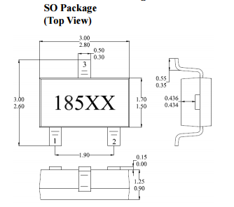 台湾MST美加MH185高温电机双极锁存霍尔元件
