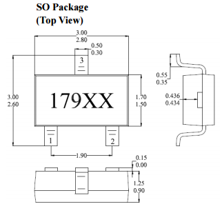台湾MST美加MH179固态开关双极锁存霍尔元件