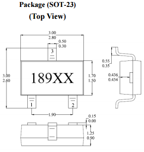 台湾MST美加MH189角度位置检测双极锁存霍尔元件