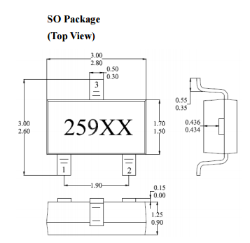 台湾MST美加MH259水表全极性霍尔元件